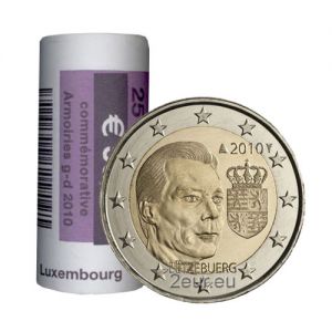 LUXEMBOURG 2 EURO 2010 - ARMS OF THE GRAND DUKEr